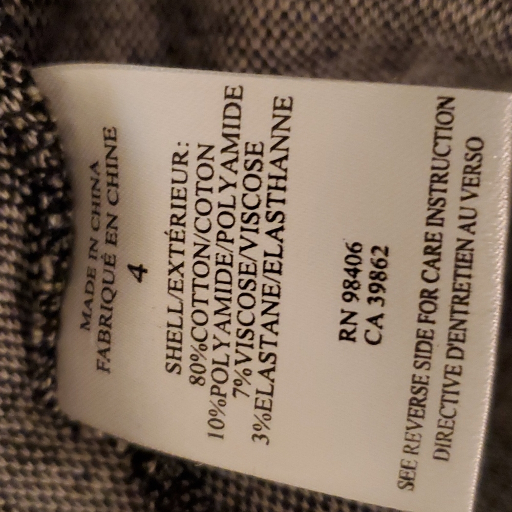 Theory Gray Glen Plaid Nikay Stretch Fit and Flare Dress - Picture 10 of 12